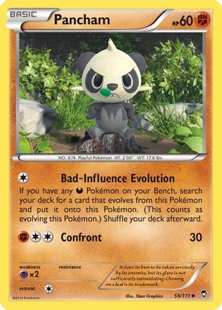 Pancham (059/111) [XY  Furious Fists] Reverse Holofoil - Uncommon