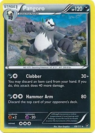 Pangoro (Cracked Ice Holo) (68/111) [Deck Exclusives] Holofoil - Holo Rare
