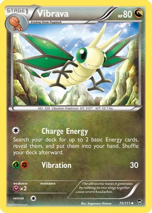 Vibrava (075/111) [XY  Furious Fists] - Uncommon