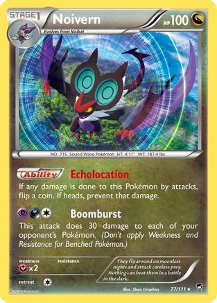 Noivern (077/111) [XY  Furious Fists] Reverse Holofoil - Holo Rare