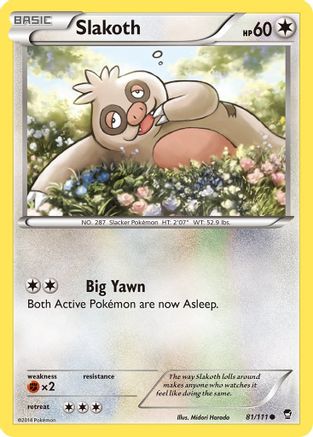 Slakoth (081/111) [XY  Furious Fists] - Common