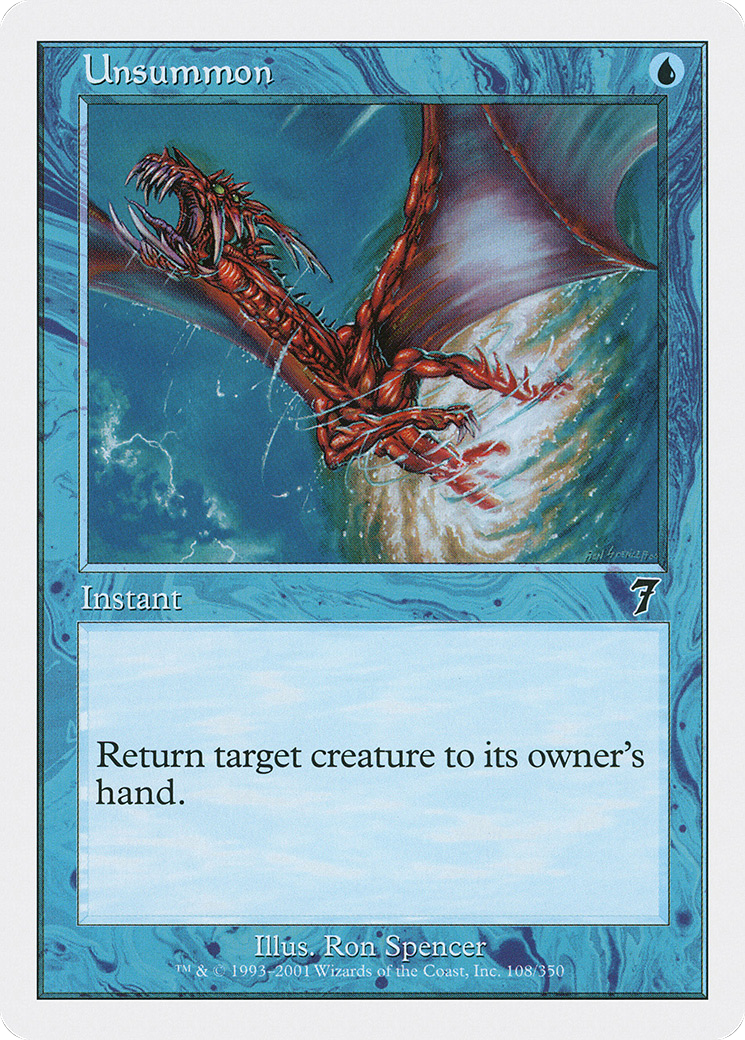 Unsummon (7ED-108) [7th Edition]