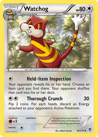 Watchog (085/111) [XY  Furious Fists] - Uncommon