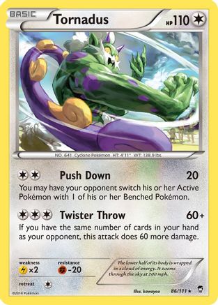 Tornadus (086/111) [XY  Furious Fists] Reverse Holofoil - Rare