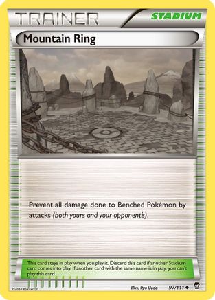 Mountain Ring (097/111) [XY  Furious Fists] Reverse Holofoil - Uncommon