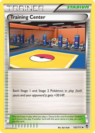 Training Center (102/111) [XY  Furious Fists] Reverse Holofoil - Uncommon
