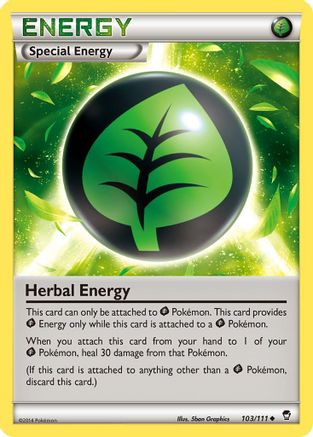Herbal Energy (103/111) [XY  Furious Fists] Reverse Holofoil - Uncommon