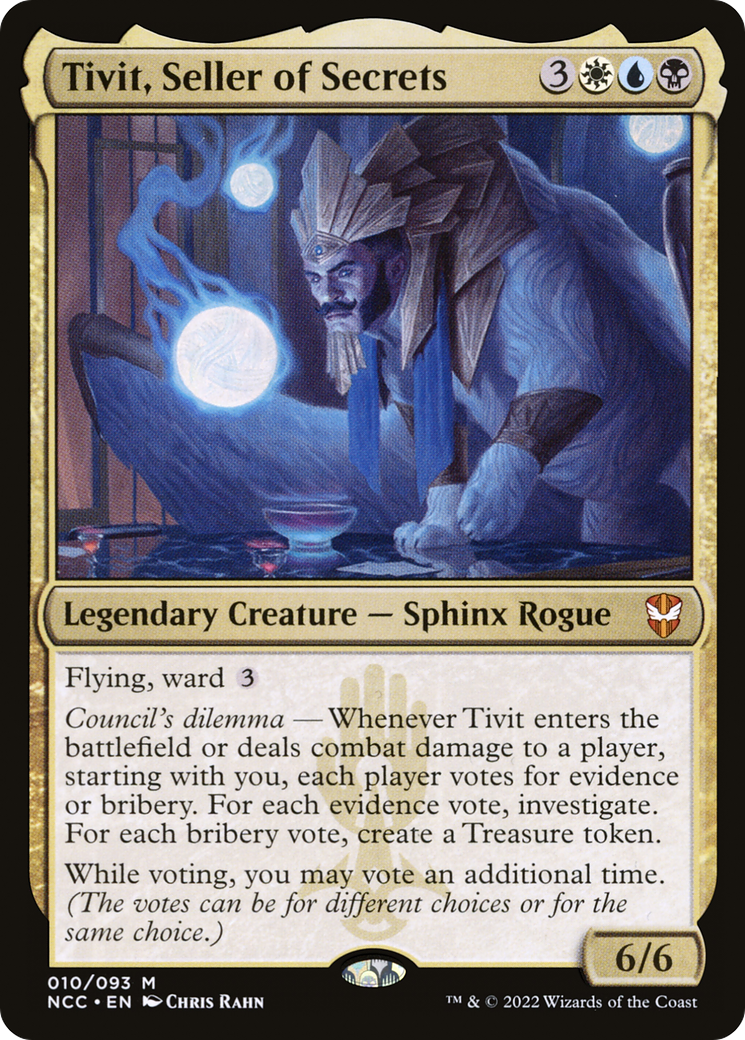 Tivit, Seller of Secrets (NCC-010) [New Capenna Commander] Foil