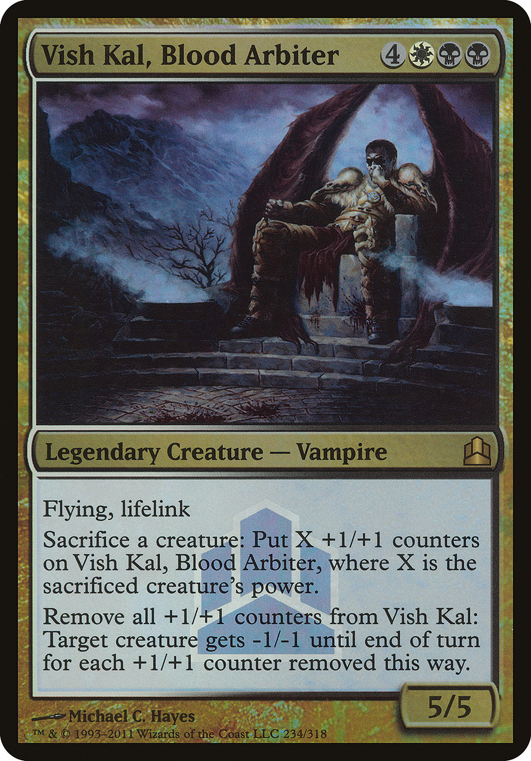 Vish Kal, Blood Arbiter (Commander Launch Promo) (OVER-234) [Commander 2011 Launch Party] Foil