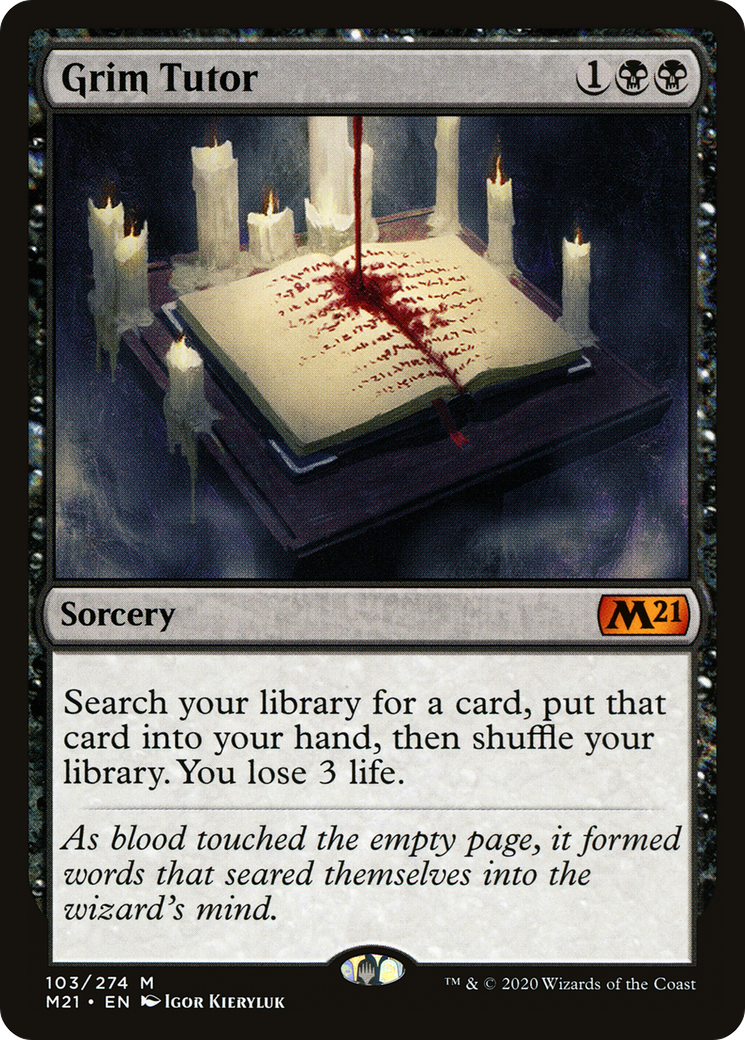 Grim Tutor (M21-103) [Core Set 2021] Foil