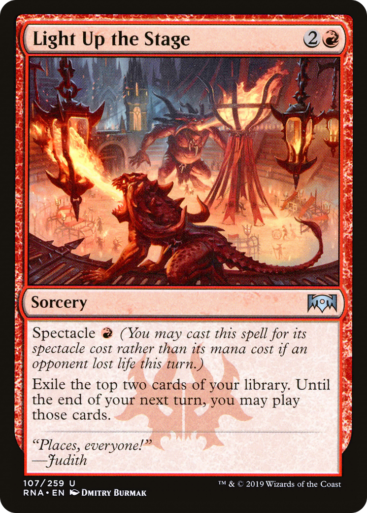 Light Up the Stage (RNA-107) [Ravnica Allegiance]