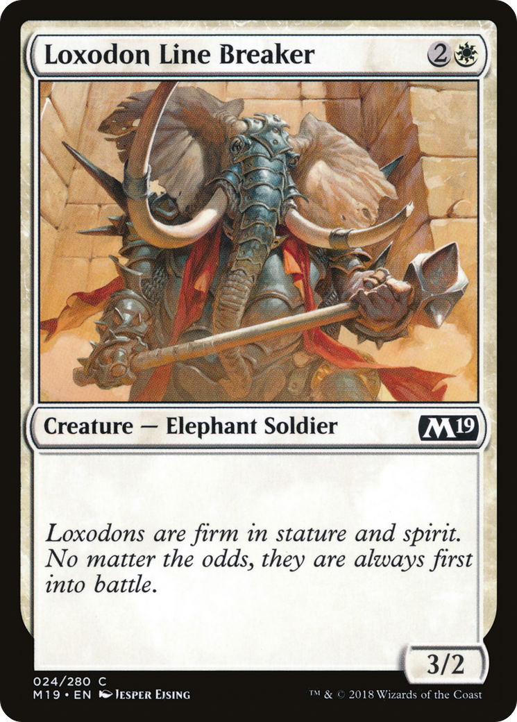 Loxodon Line Breaker (M19-024) [Core Set 2019] Foil