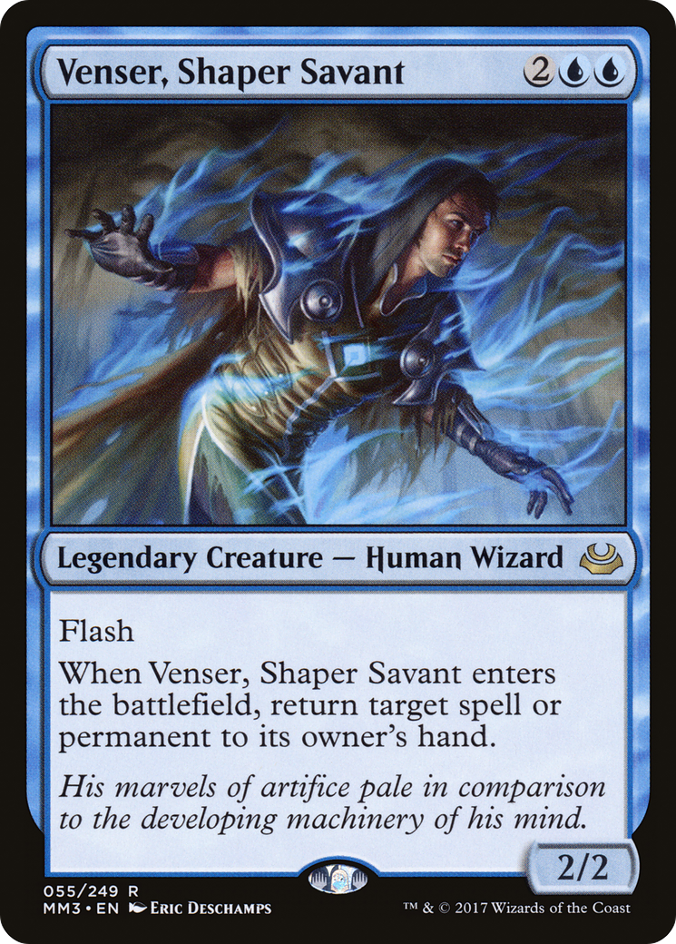 Venser, Shaper Savant (MM3-055) [Modern Masters 2017] Foil