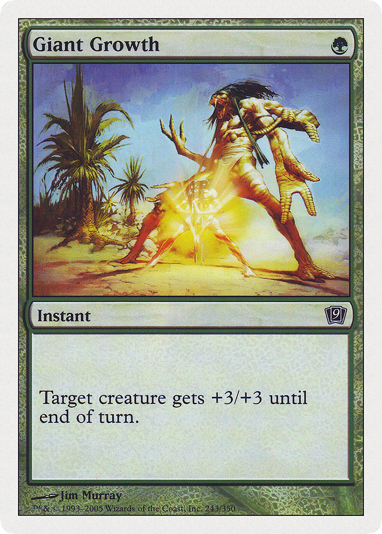 Giant Growth (9ED-243) [9th Edition] Foil