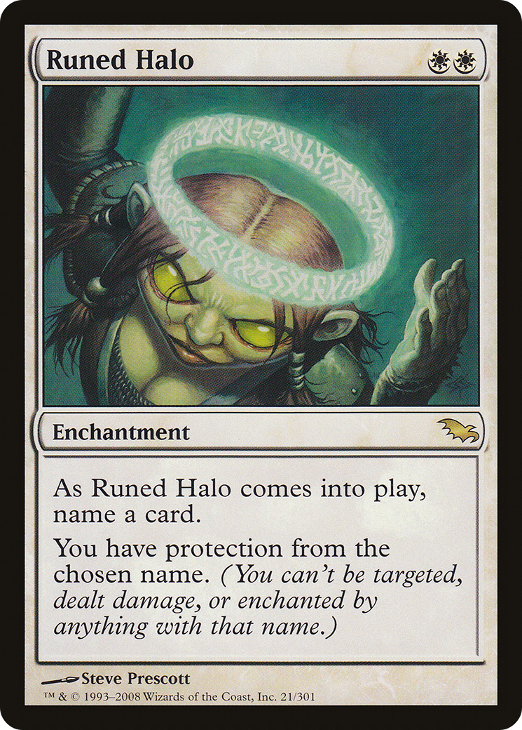 Runed Halo (SHM-021) [Shadowmoor] Foil