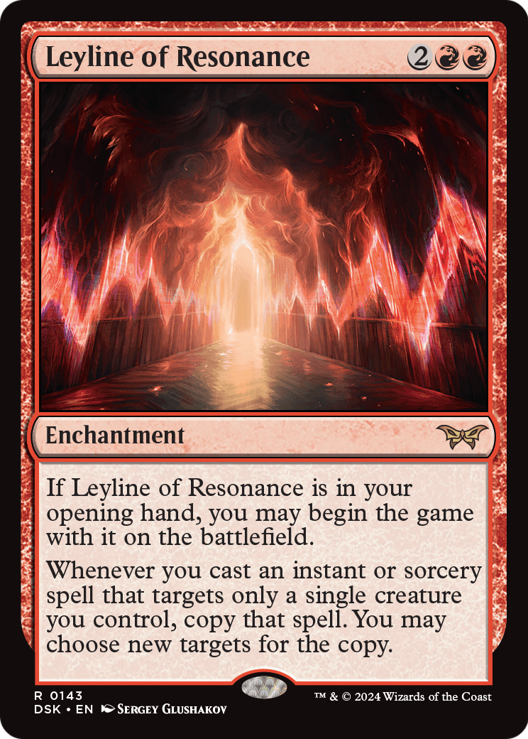 Leyline of Resonance (DSK-143) [Duskmourn: House of Horror] Foil