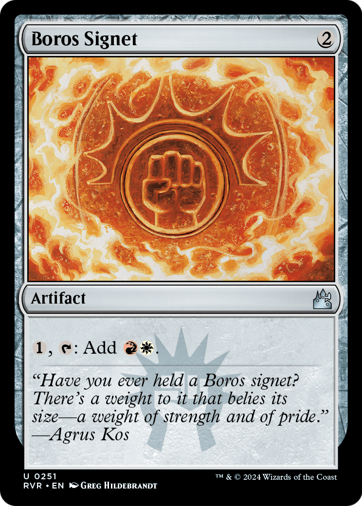 Boros Signet (RVR-251) [Ravnica Remastered] Foil