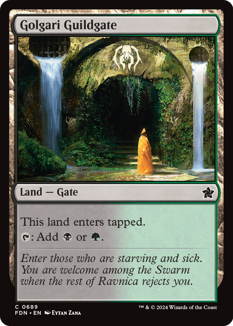 Golgari Guildgate (FDN-689) [Foundations]