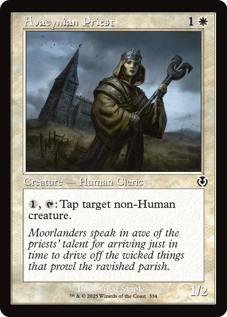 Avacynian Priest (Retro Frame) (INR-334) [Innistrad Remastered] Foil