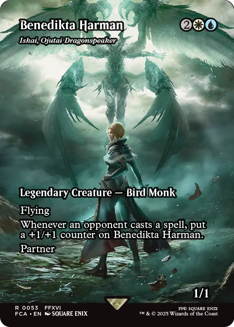 Benedikta Harman - Ishai, Ojutai Dragonspeaker (Showcase) (FCA-053) (Borderless) [FINAL FANTASY: Through the Ages] Foil