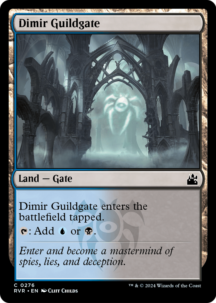 Dimir Guildgate (RVR-276) [Ravnica Remastered] Foil