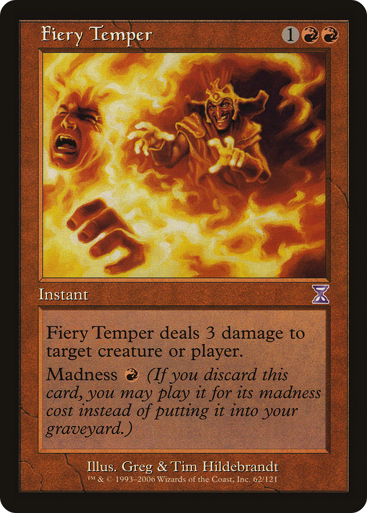 Fiery Temper (TSB-062) [Time Spiral Timeshifted] Foil