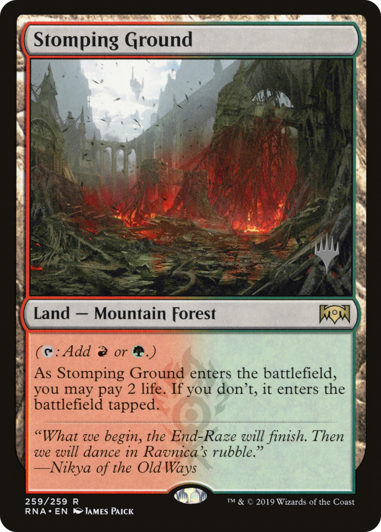 Stomping Ground (PPELD-259P) [Promo Pack: Ravnica Allegiance Promos]
