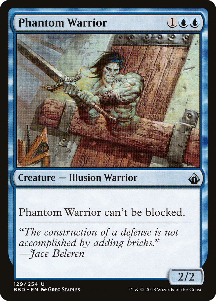 Phantom Warrior (BBD-129) [Battlebond] Foil