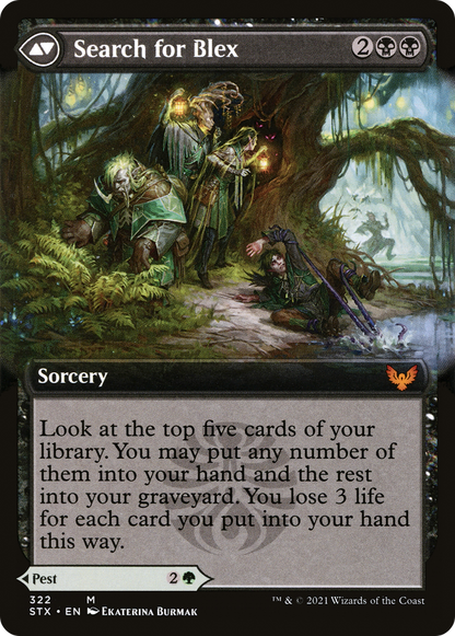 Blex, Vexing Pest (Extended Art) (STX-322) [Strixhaven: School of Mages] Foil