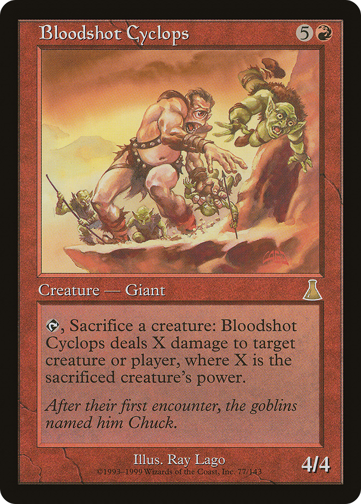 Bloodshot Cyclops (UDS-077) [Urza's Destiny]