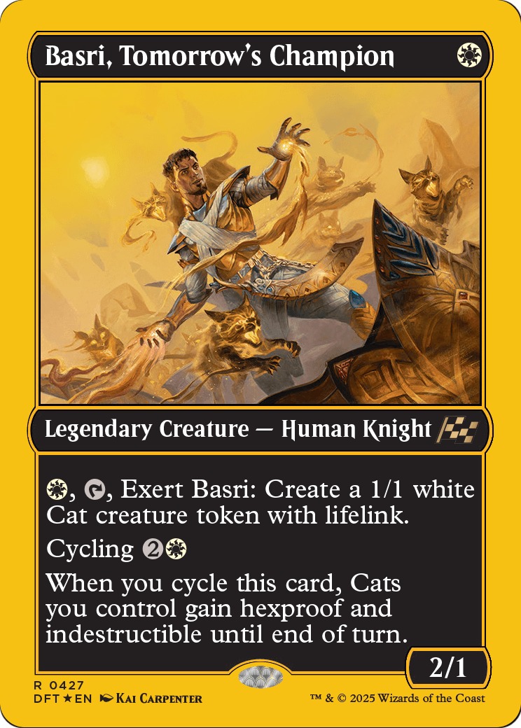 Basri, Tomorrow's Champion (First-Place Foil) (DFT-427) [Aetherdrift] Foil