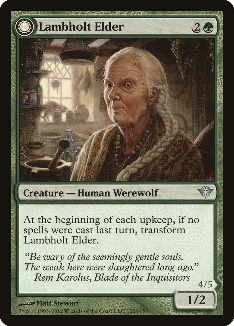 Lambholt Elder (DKA-122) [Dark Ascension]