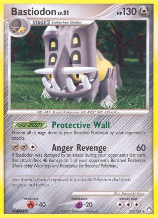 Bastiodon (21/123) [Mysterious Treasures] - Rare
