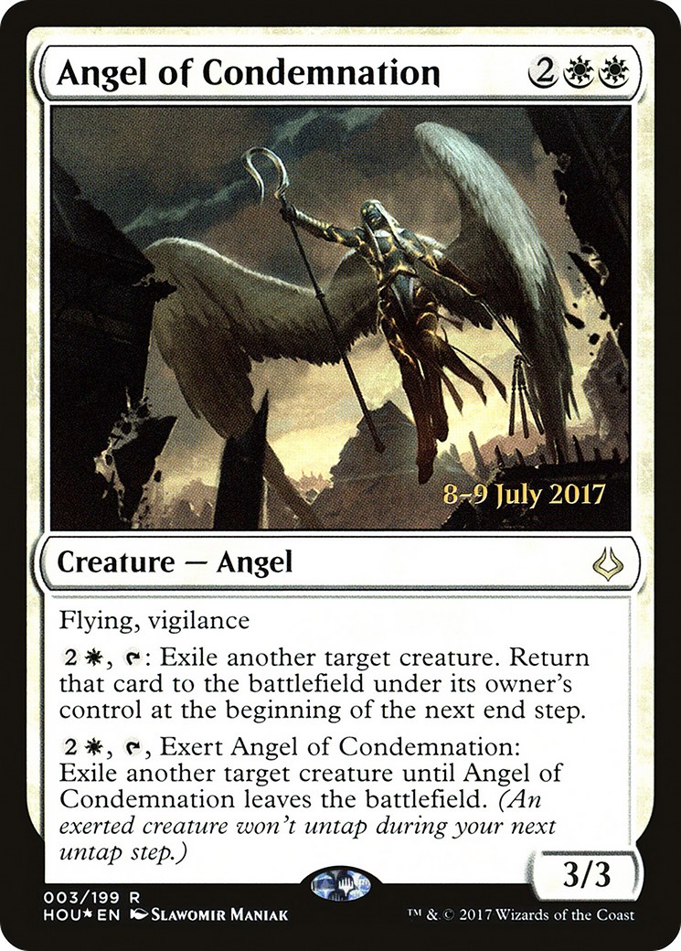 Angel of Condemnation (PRE-03S) [Hour of Devastation Promos] Foil