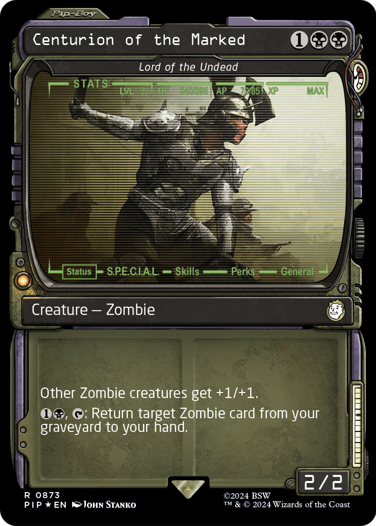 Centurion of the Marked - Lord of the Undead (Showcase) (Surge Foil) (PIP-873) [Fallout] Foil