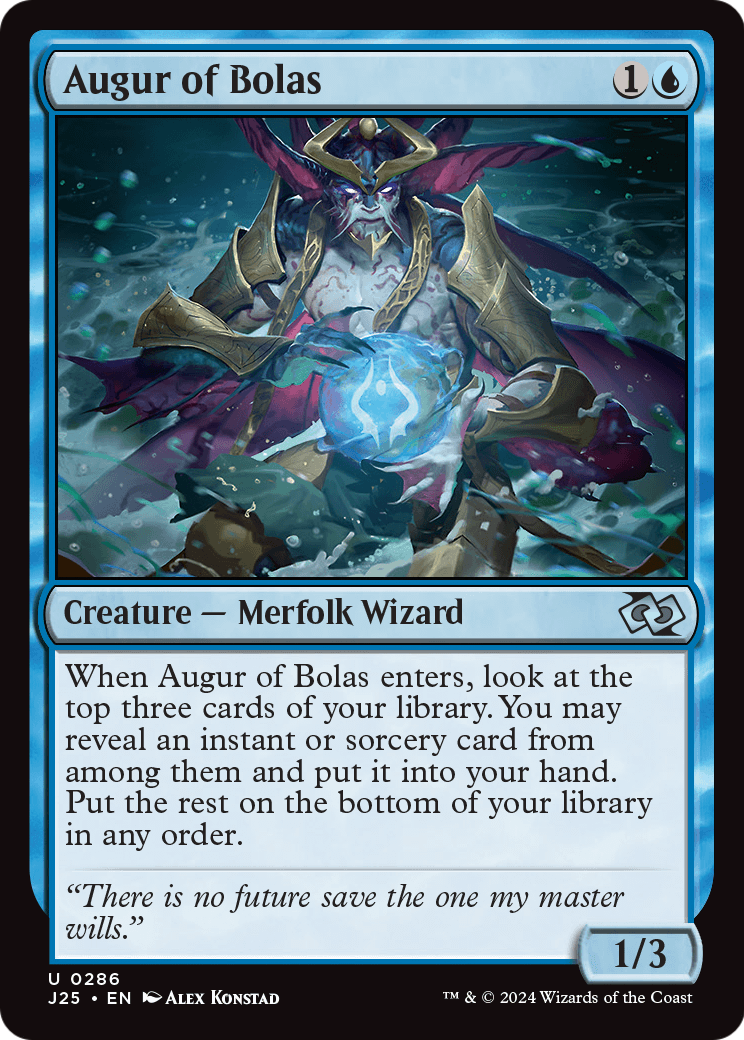 Augur of Bolas (J25-286) [Foundations Jumpstart]