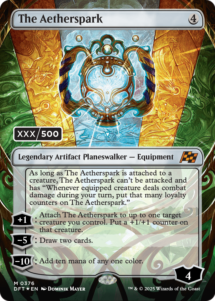 The Aetherspark (Serial Numbered) (DFT-376) (Borderless) [Aetherdrift] Foil