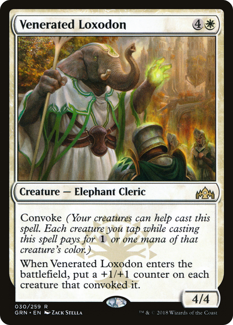 Venerated Loxodon (GRN-030) [Guilds of Ravnica] Foil