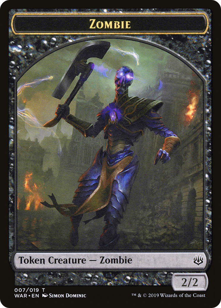 Zombie Token (WAR-007) [War of the Spark Tokens]