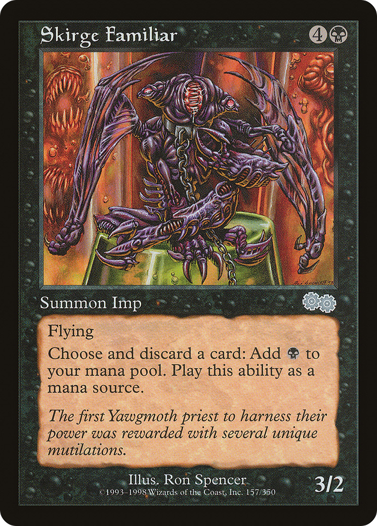 Skirge Familiar (USG-157) [Urza's Saga]