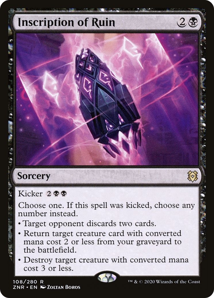 Inscription of Ruin (ZNR-108) [Zendikar Rising]