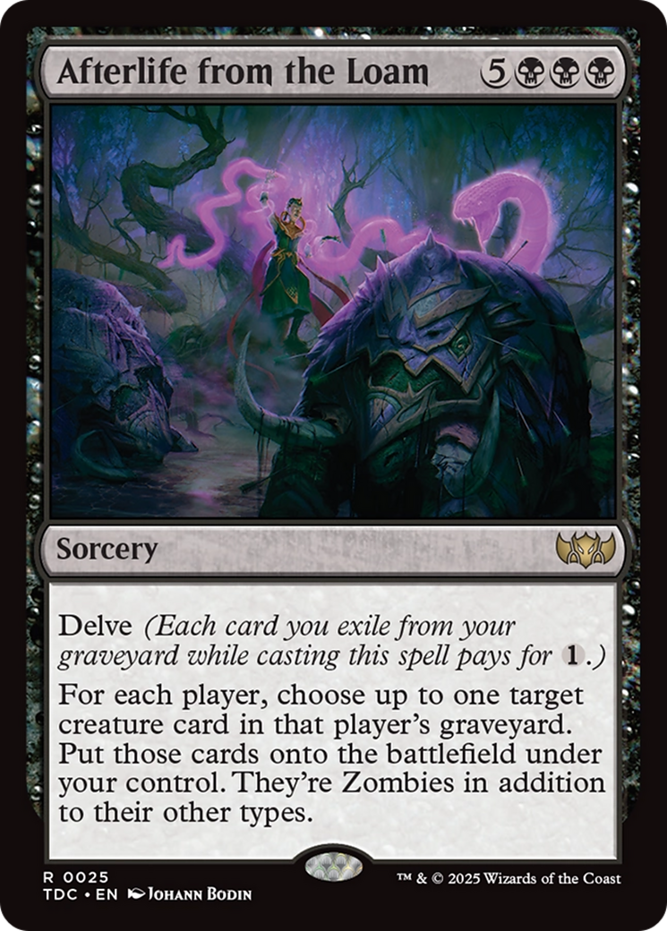 Afterlife from the Loam (TDC-025) [Commander: Tarkir: Dragonstorm]
