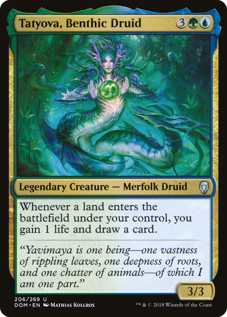 Tatyova, Benthic Druid (DOM-206) [Dominaria] Foil