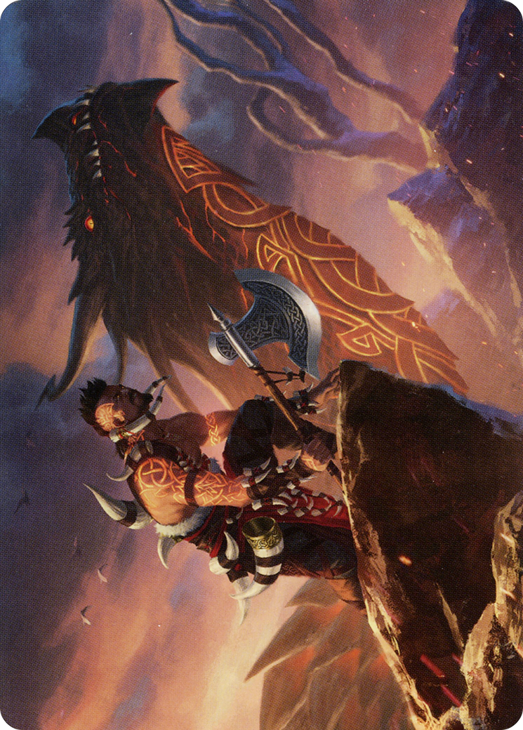 Dragonkin Berserker // Dragonkin Berserker (ASKHM-032) (Borderless) [Art Series: Kaldheim]