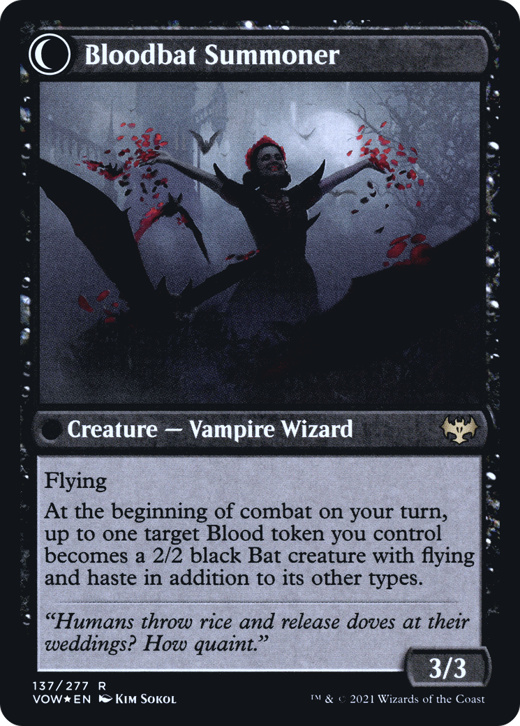 Voldaren Bloodcaster (PRE-137) [Innistrad: Crimson Vow Promos] Foil
