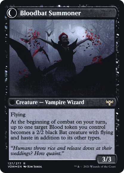 Voldaren Bloodcaster (PRE-137) [Innistrad: Crimson Vow Promos] Foil