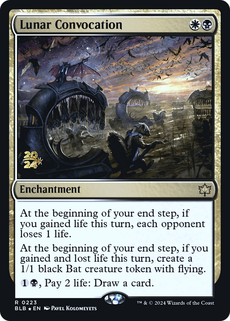 Lunar Convocation (PRE-223) [Bloomburrow Promos] Foil