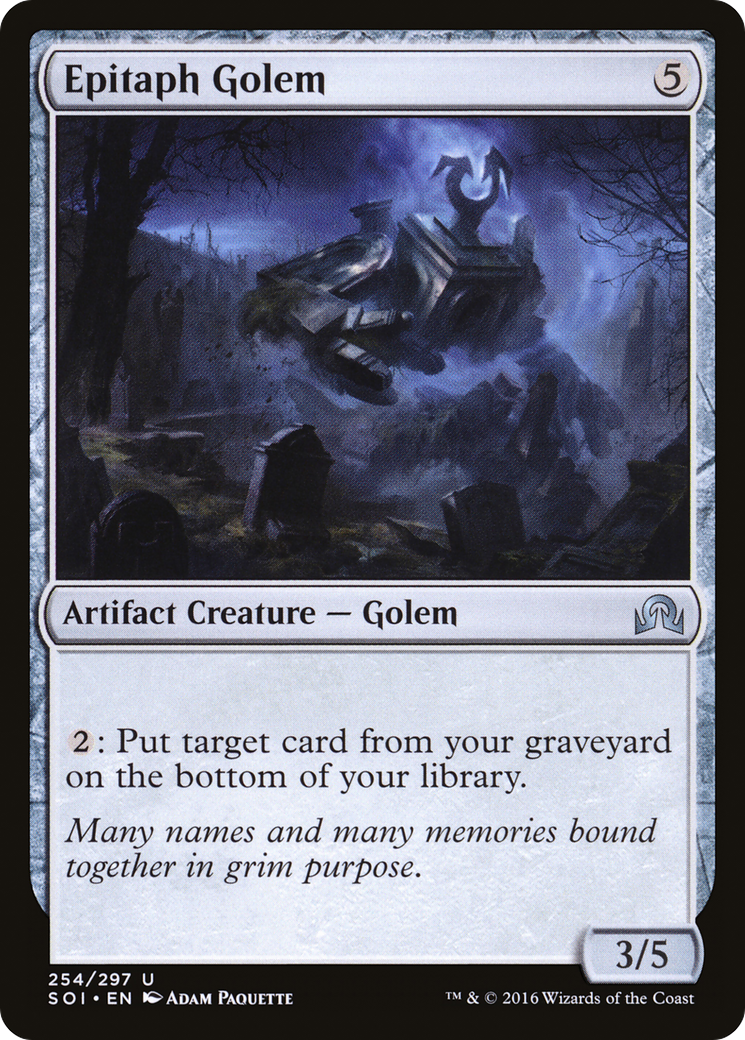 Epitaph Golem (SOI-254) [Shadows over Innistrad]