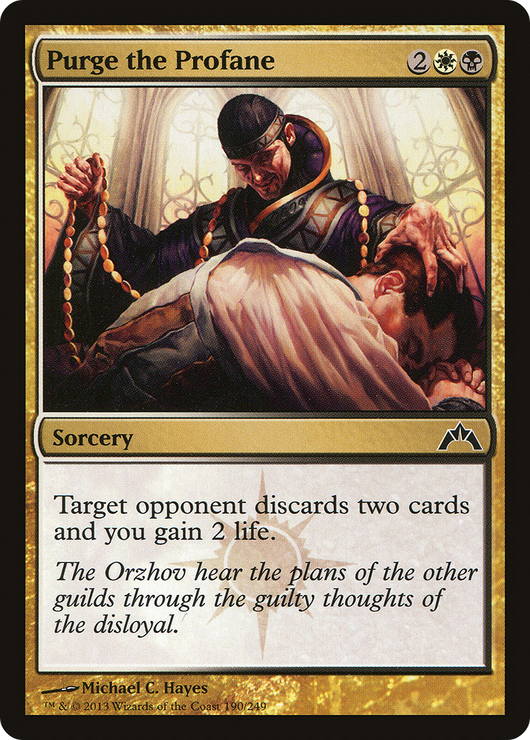 Purge the Profane (GTC-190) [Gatecrash] Foil