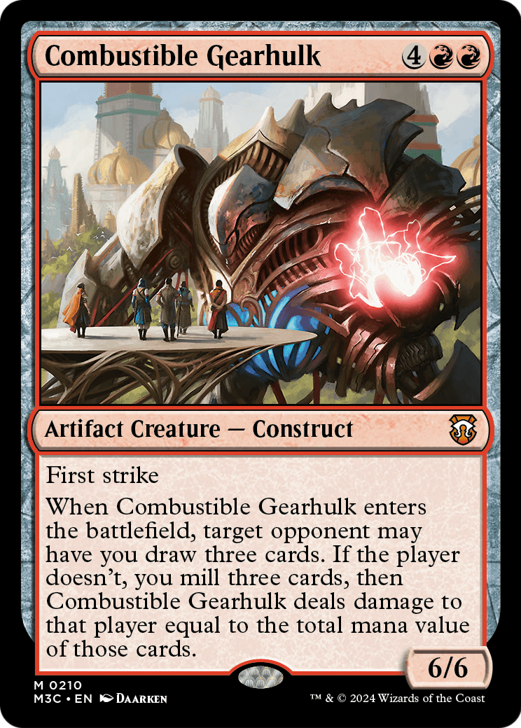 Combustible Gearhulk (M3C-210) [Modern Horizons 3 Commander]